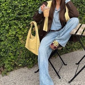 Steve Madden pastel yellow “Butter” bag